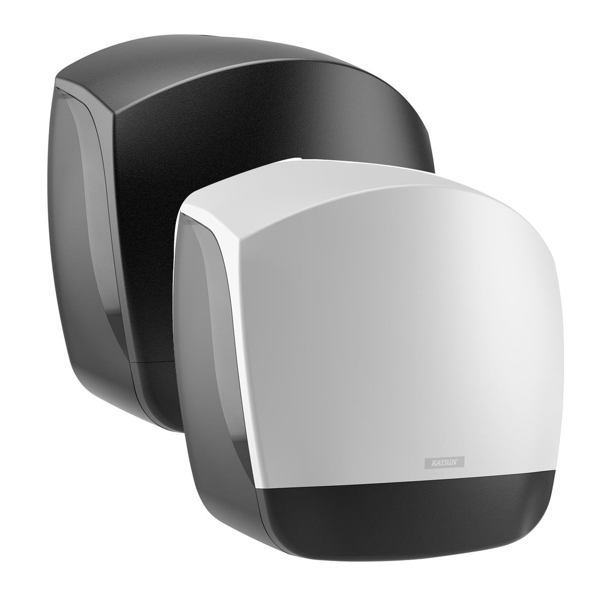 Dispenser för toalettpapper Katrin Gigant S i svart och vitt