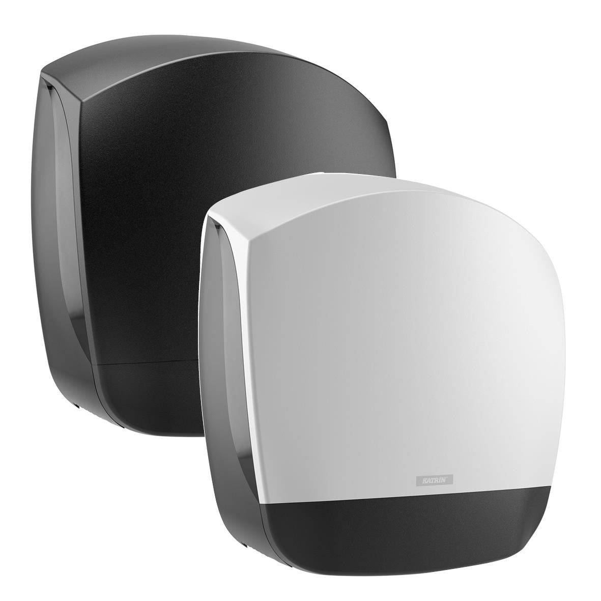 Katrin Gigant L toalettdispenser för toalettpapper i svart och vitt