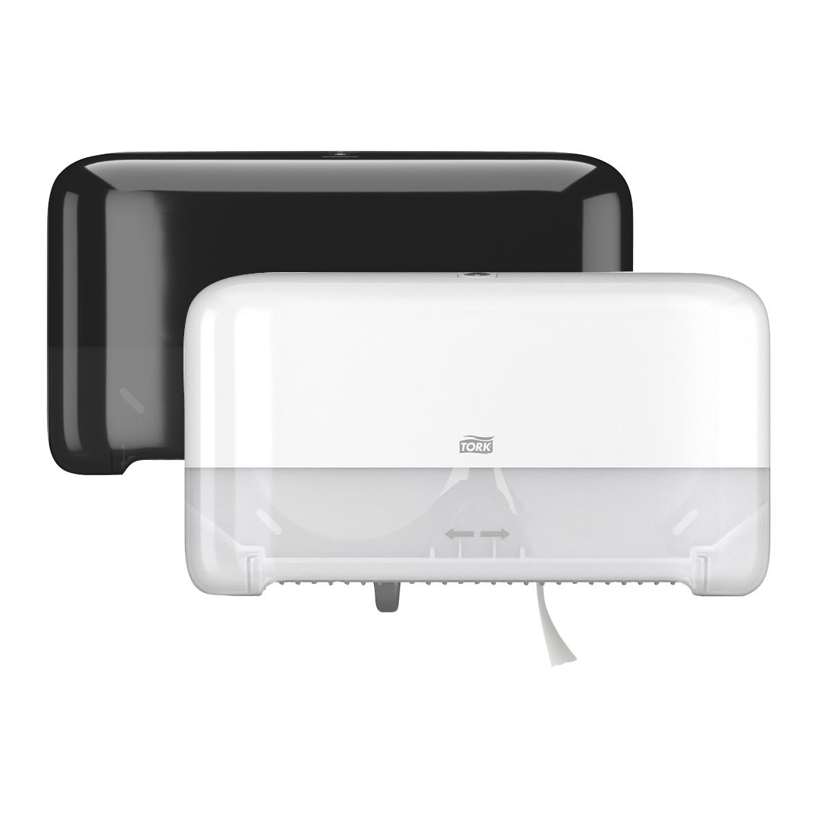 Dispenser för toalettpapper Tork T7 Coreless med 2 rullar liggande