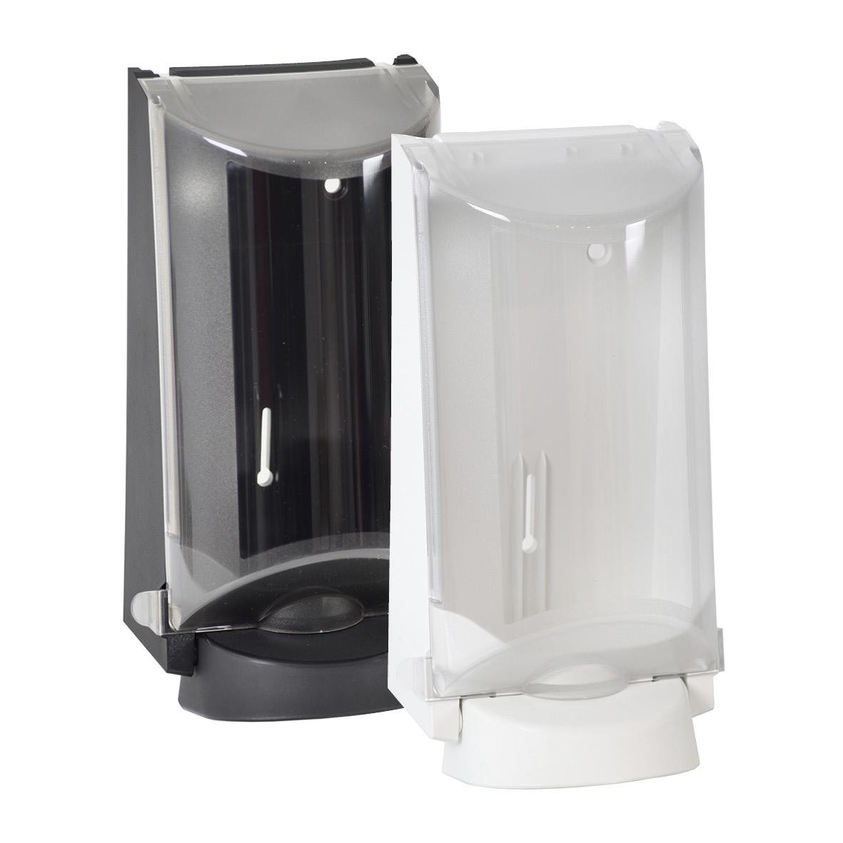 Dispenser för Sterisolpåsar på 2,5 liter, vit och svart modell