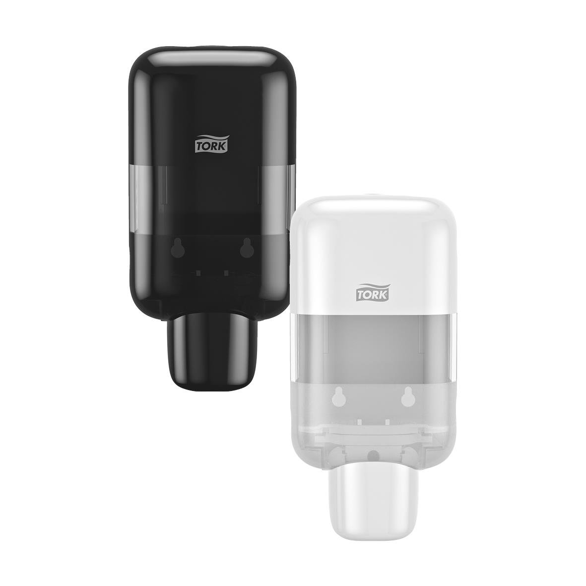 Vit och svart Tork S5 Mini handdesinfektionsdispenser