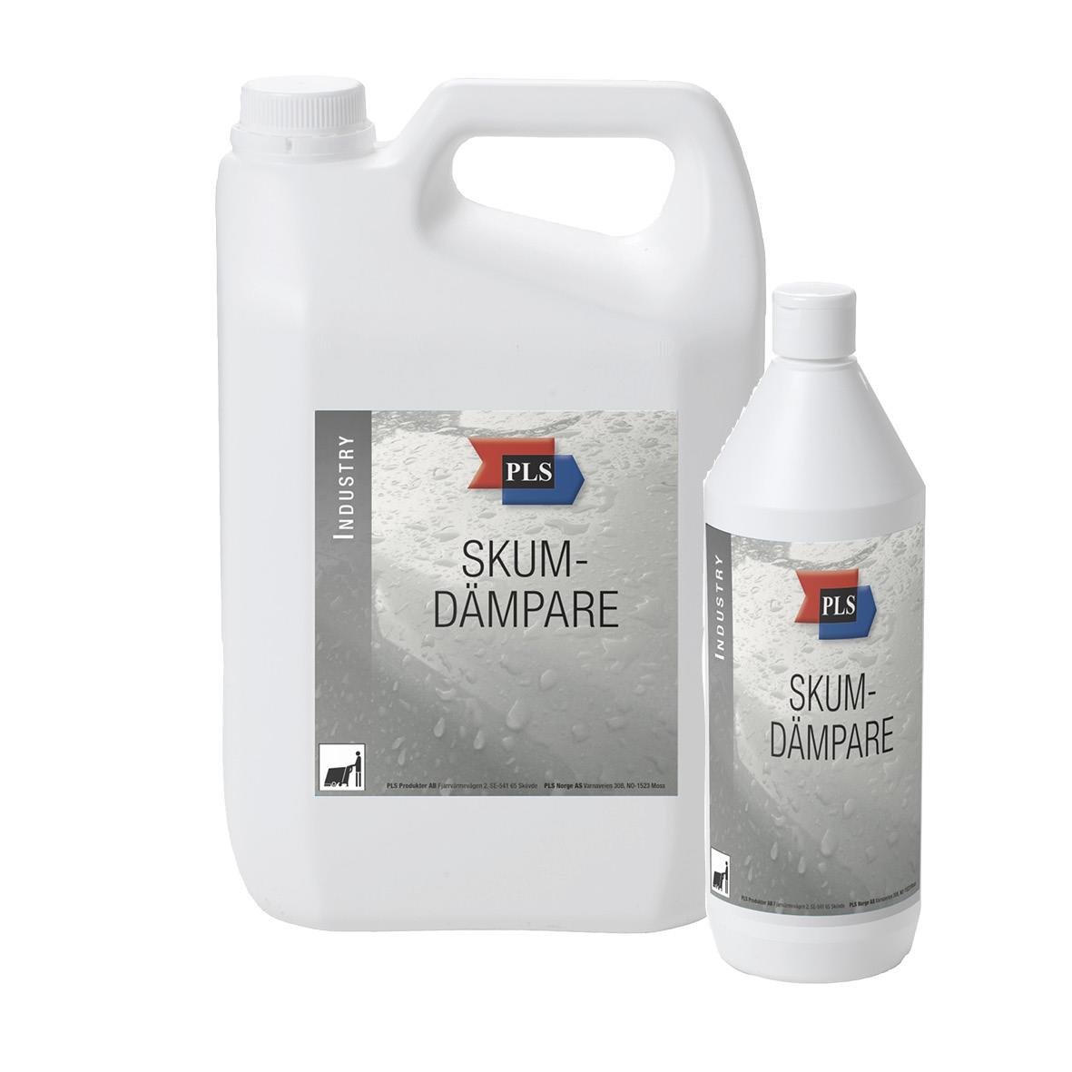 Skumdämpare PLS oparfymerad i stor och liten behållare