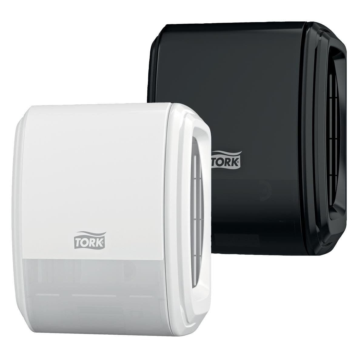 Tork A3 Konstant luftfräschare dispenser i svart och vitt