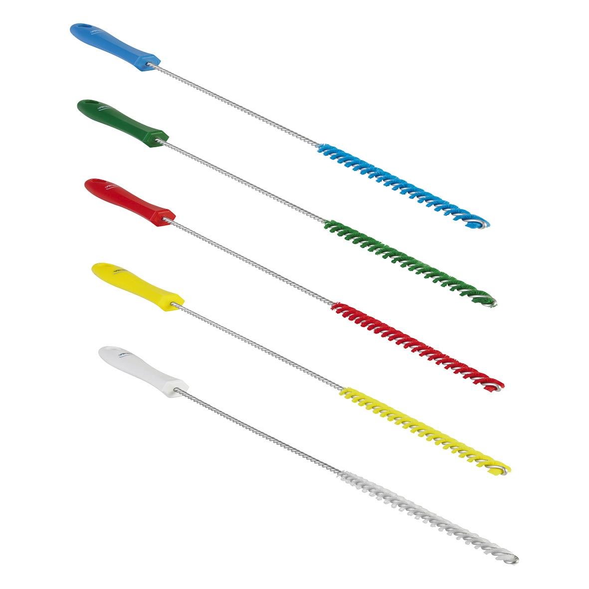 Rörrensare Vikan Hård Ø10x480mm med färgade handtag i blå, grön, röd, gul och vit