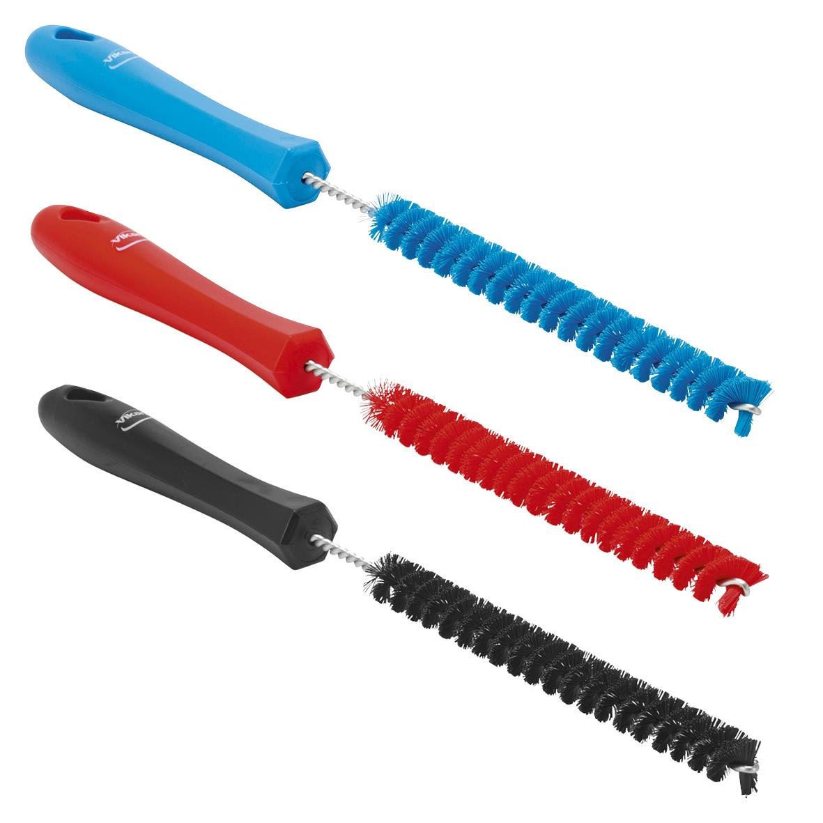 Rörrensare Vikan Hård 15x310mm i blå, röd och svart färg