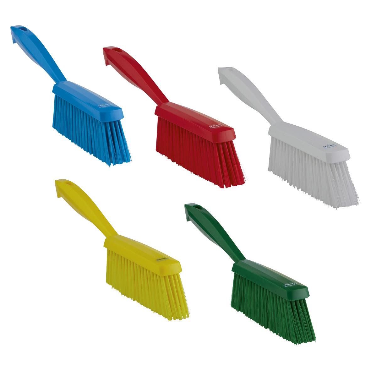Färgglada dammborstar Vikan Mjuk 330mm i blå, röd, vit, gul och grön