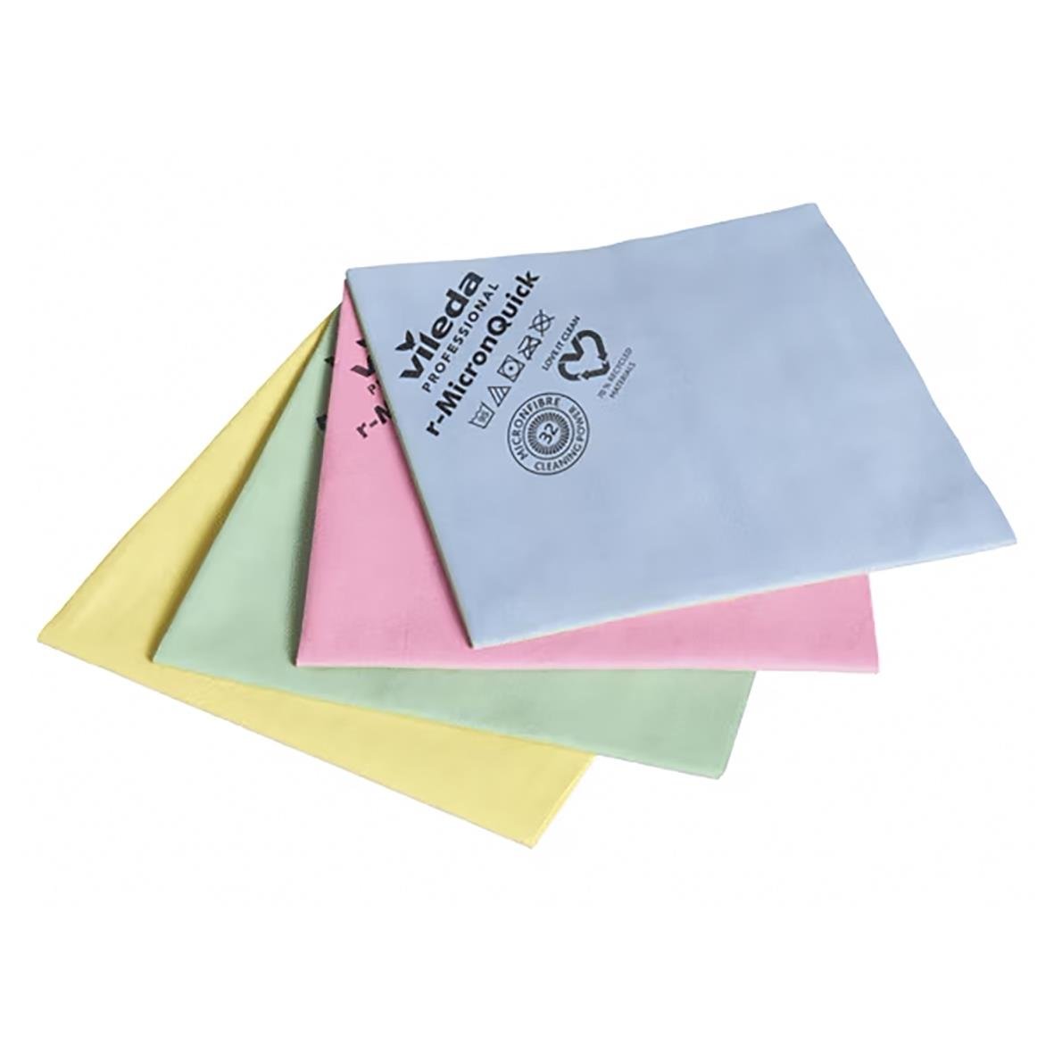 Mikrofiberduk Vileda r-Micron Quick 38x40cm i pastellfärger