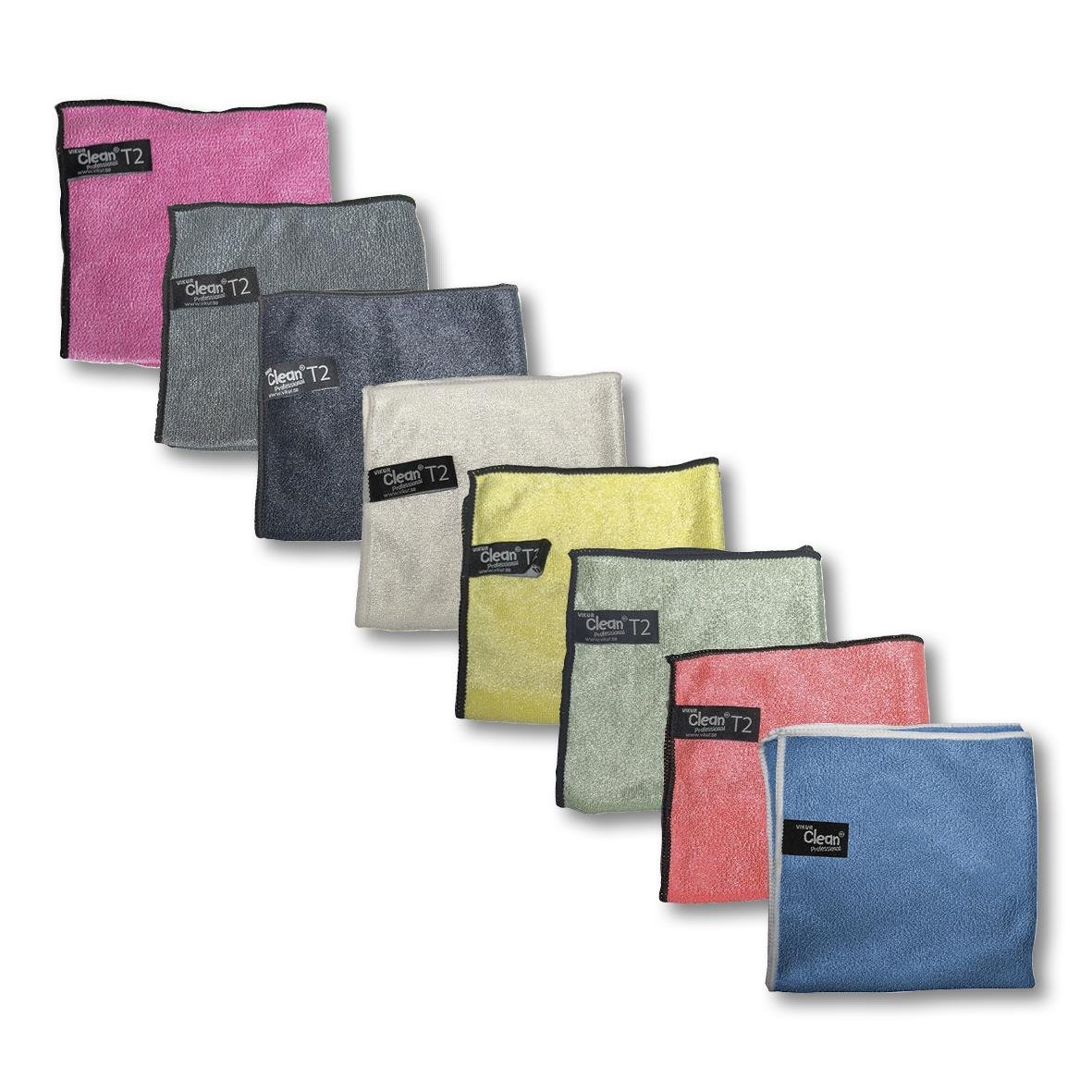 Mikrofiberdukar Vikur T2 Clean 30x30cm i olika färger