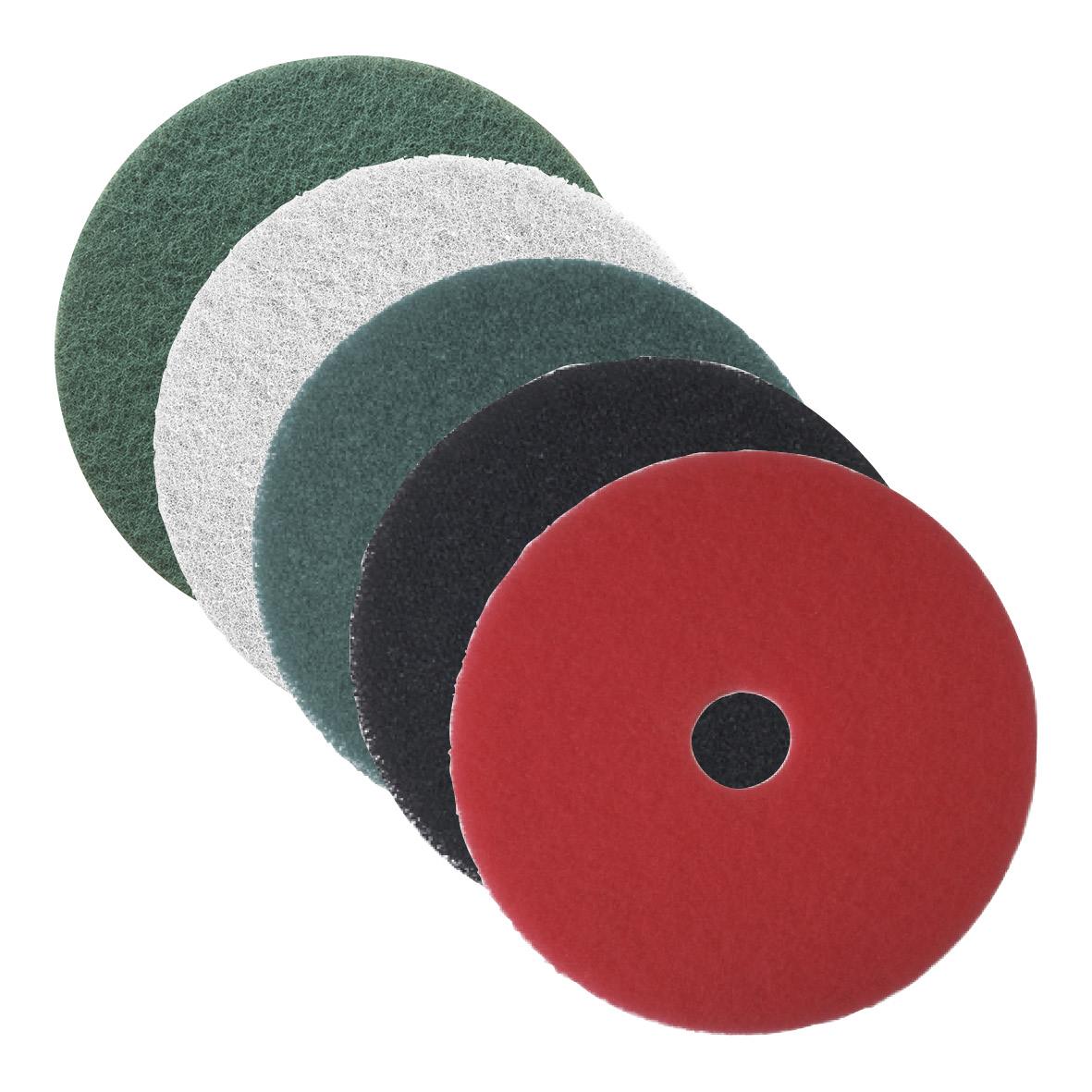 Skurrondell 3M Economy 17 tum (432 mm) med olika färgade skivor