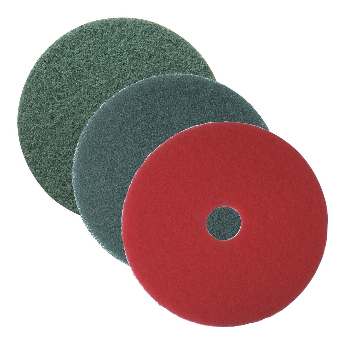 Tre skärbrädor i olika färger och storlekar, 14 tum, för skärning och slipning