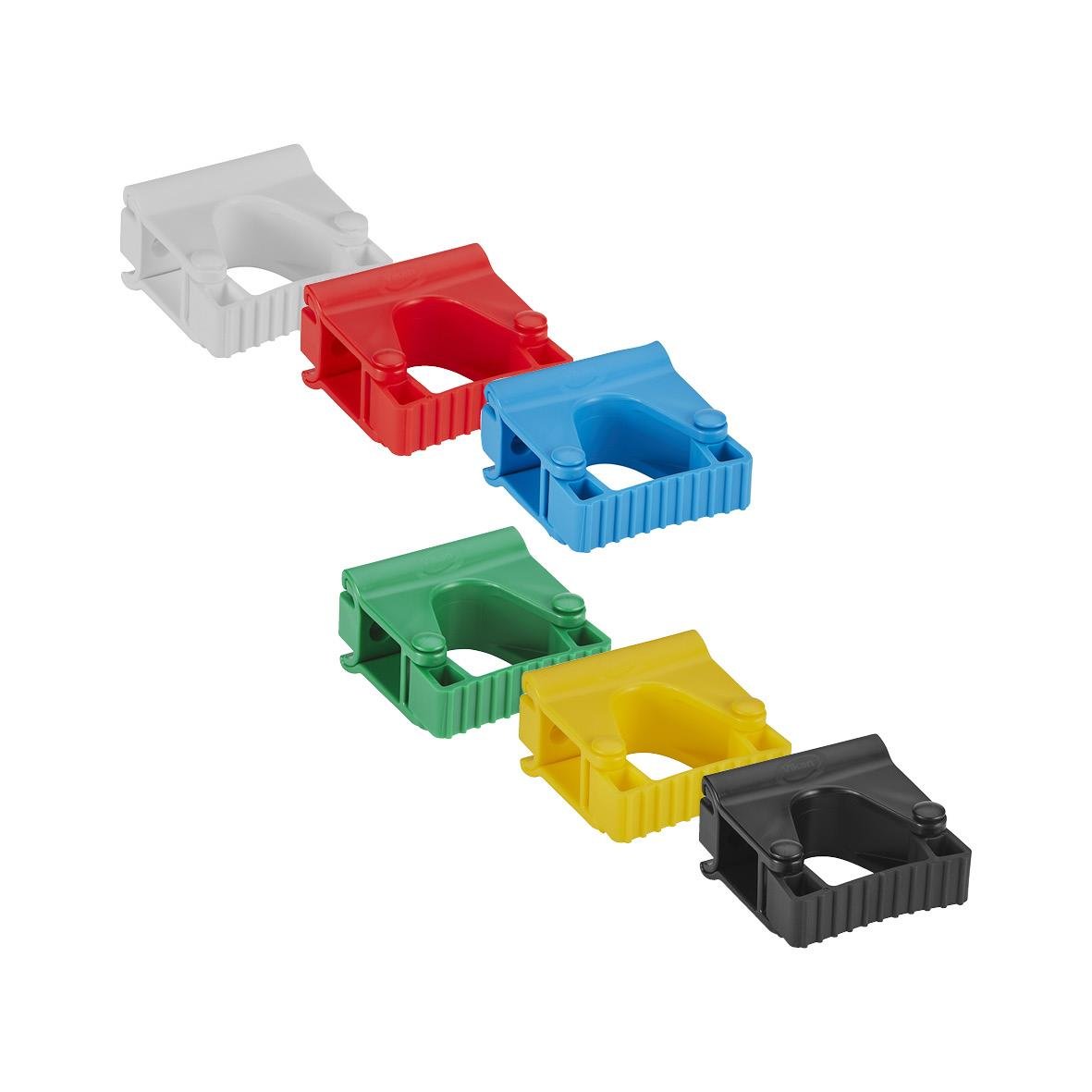 Väggupphängning Vikan singel skaft i vitt, rött, blått, grönt, gult och svart