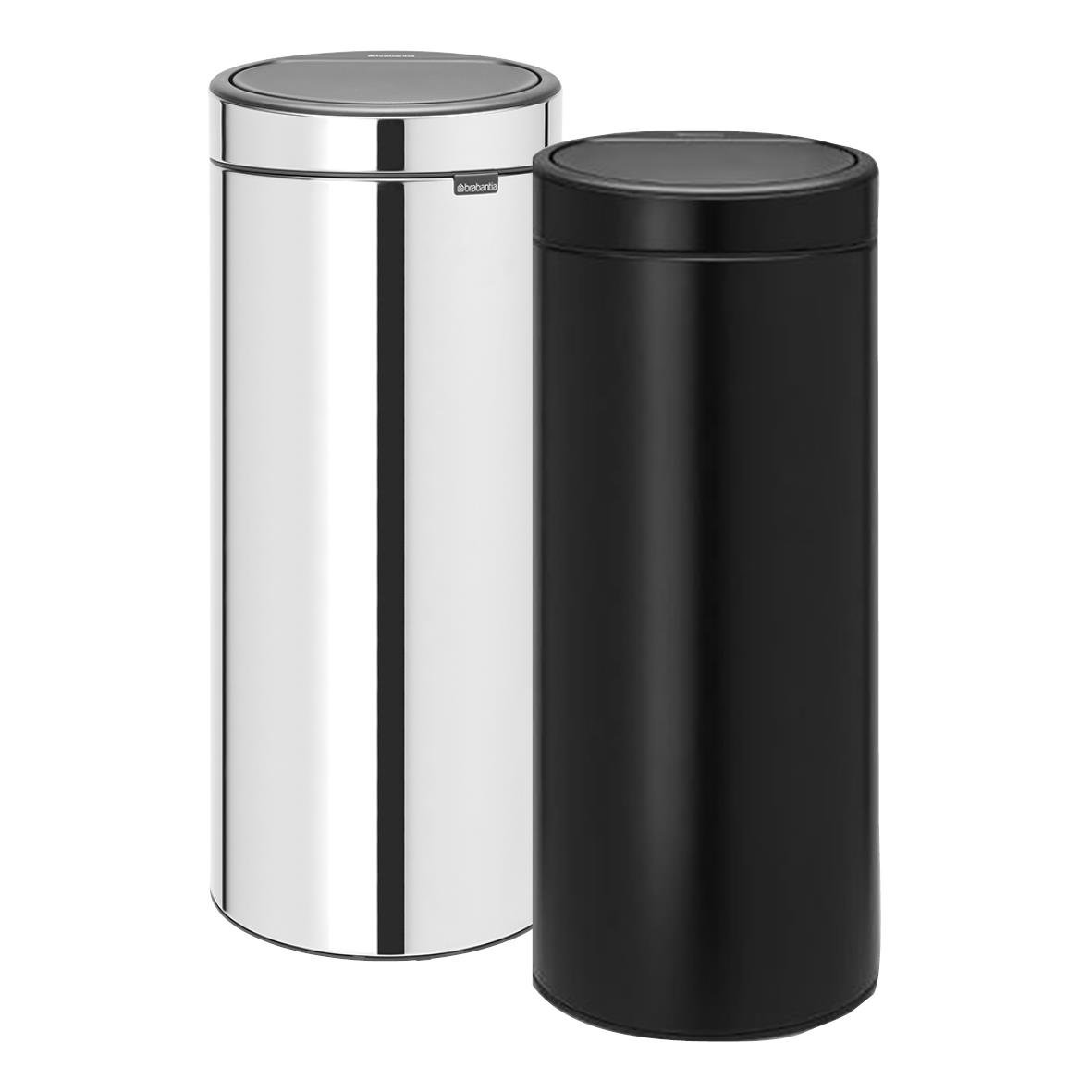 Papperskorg Brabantia Touch Bin New mattborstat stål 30L 57010013_2