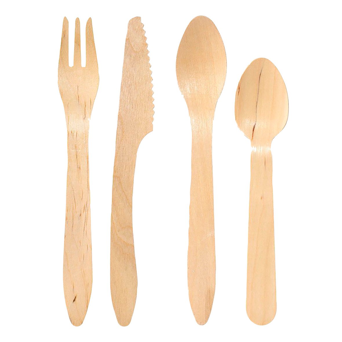 Engångsbestick Duni Kaffesked vaxat trä 11cm 61010166