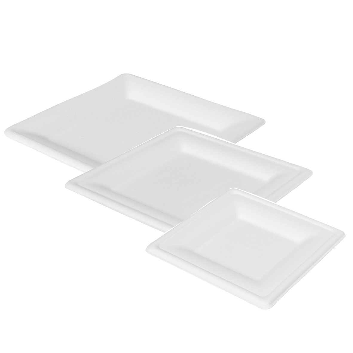 Papperstallrik Duni Bagasse Vit 16x16cm 61060248_2