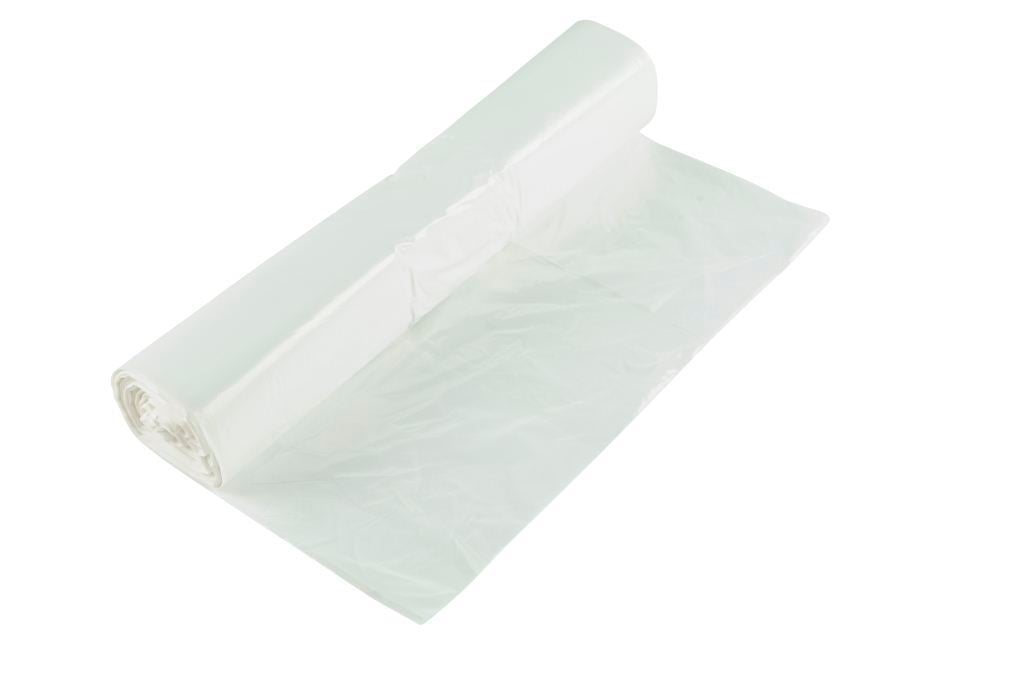 Vit soppåse på rulle, 90L, 800x750mm, 25my, Basko