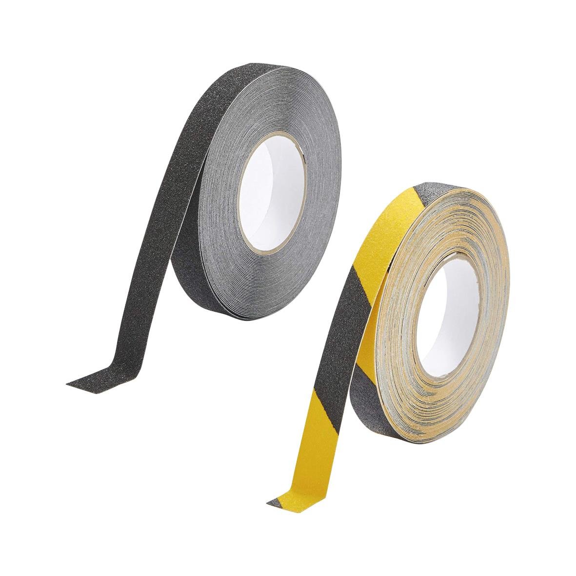 Halkskyddstejp Durable Duraline Grip 25mm i svart och gul färg