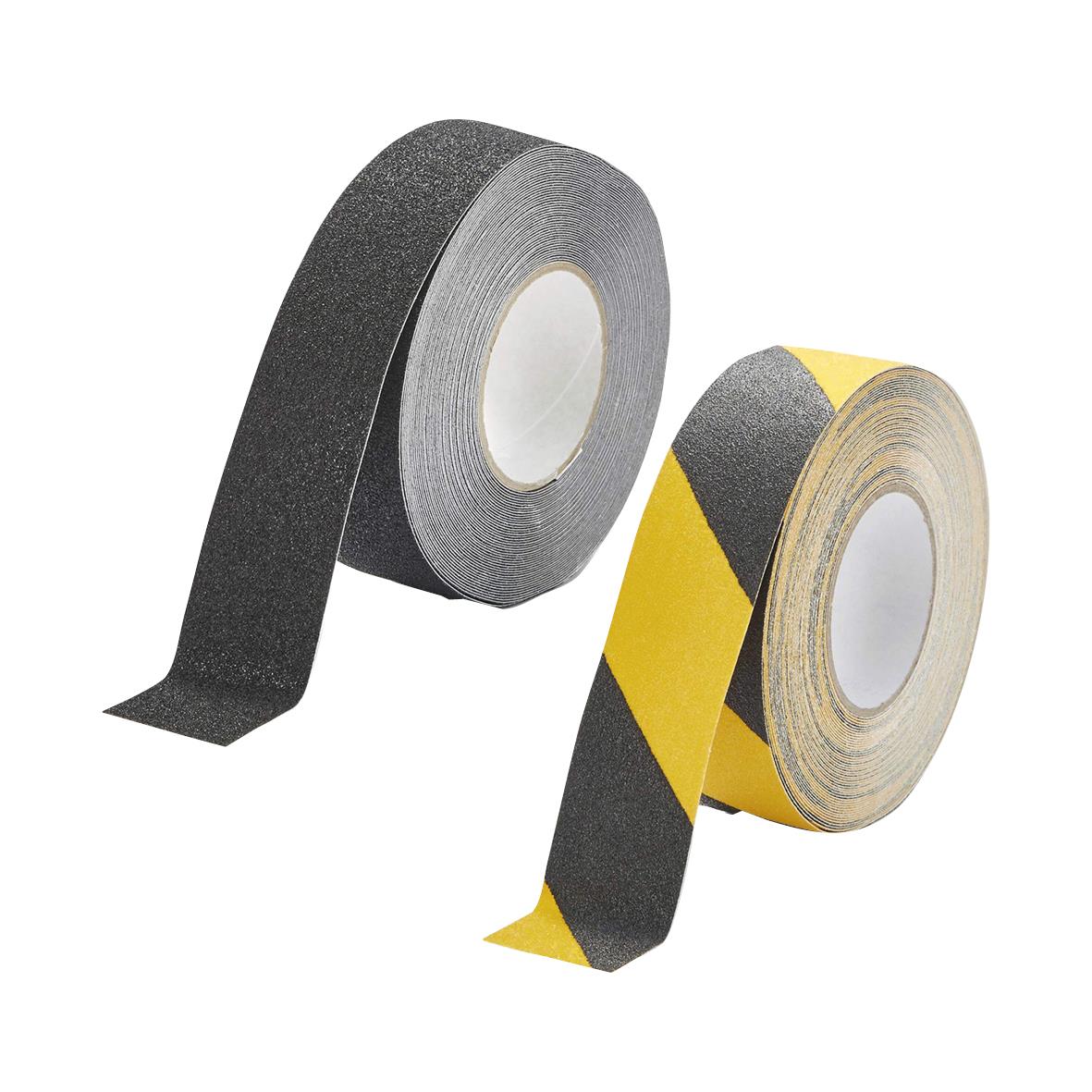 Halkskyddstejp Durable Duraline Grip 50mm i svart och gul svart design