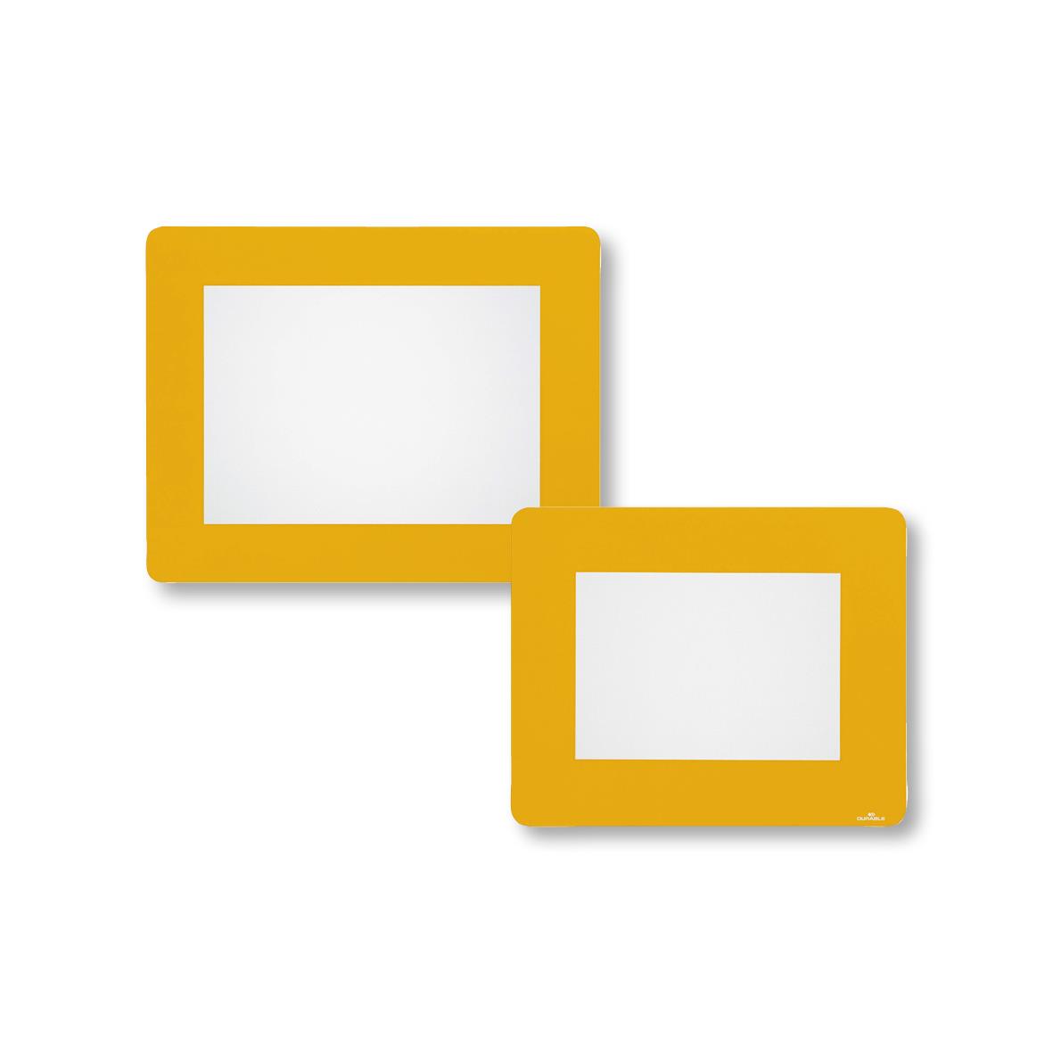 Golvdekal i gult med fönsterdesign, hållbar och lätt att applicera