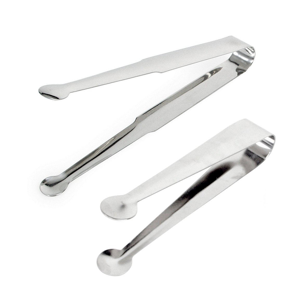 Rostfri korvtång med lång handtag och rund tipp