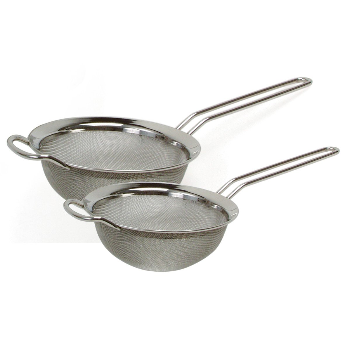 Två rostfria silikonsilar med långa handtag