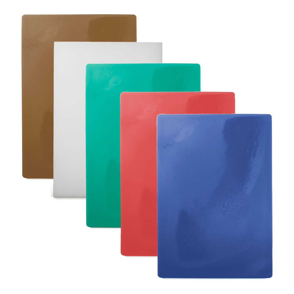 Färgglada skärbrädor i HDPE i olika färger och storlekar, 49,5x35x2cm