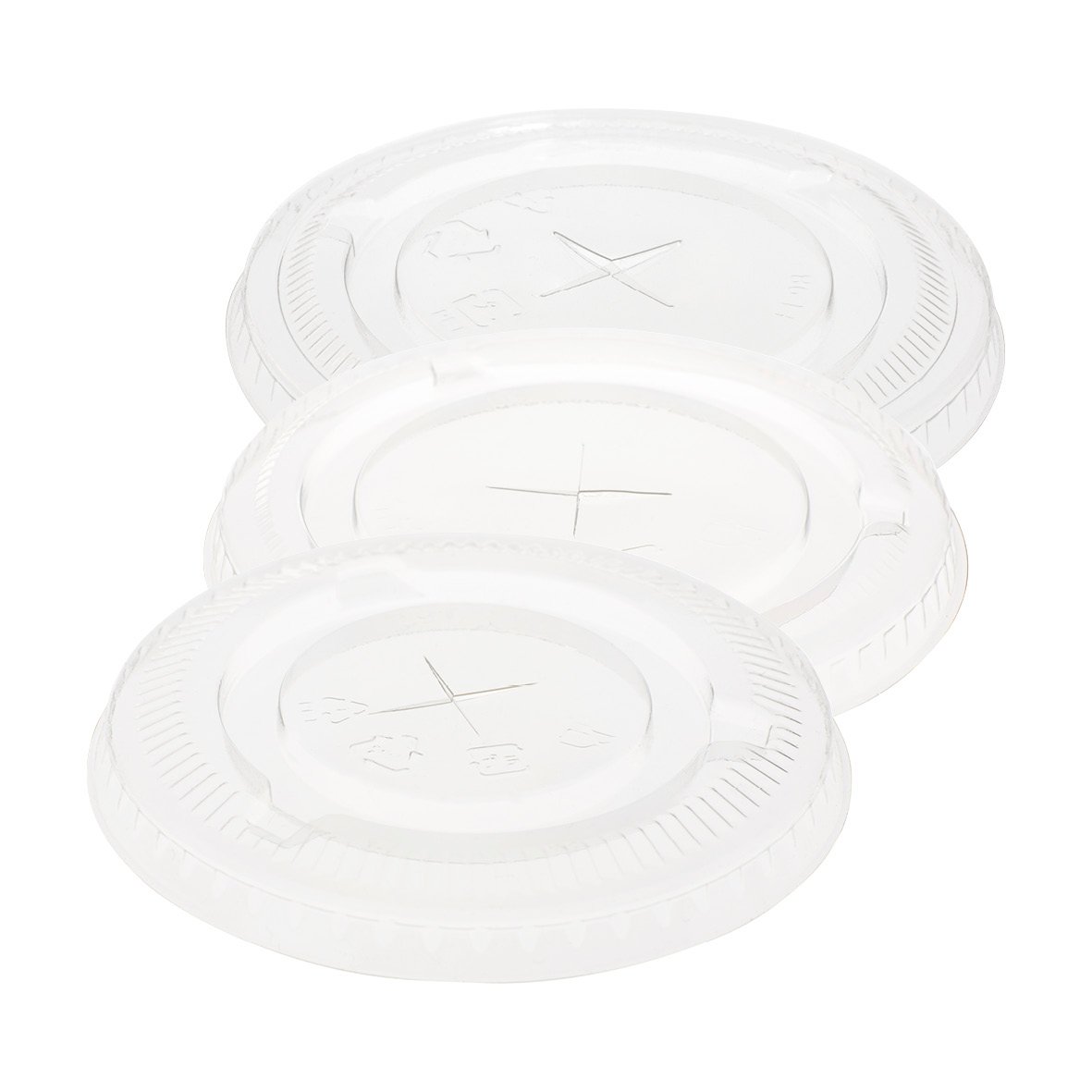 Tre vita lock med kryss för Duni Crystal glas