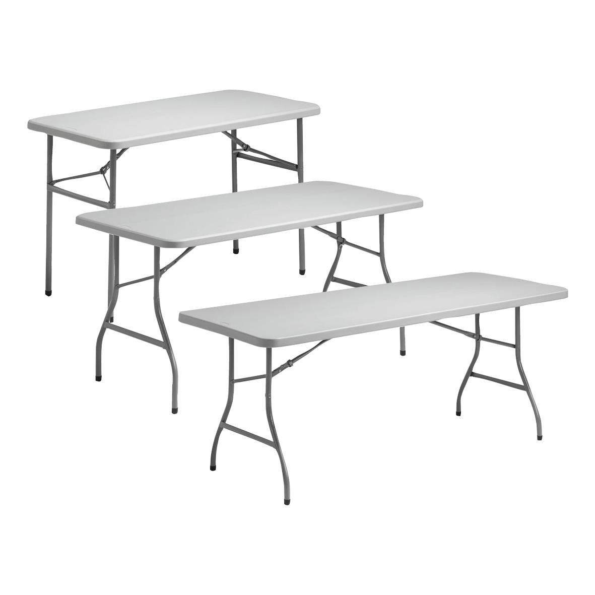 Fällbara bord i grått för party eller evenemang