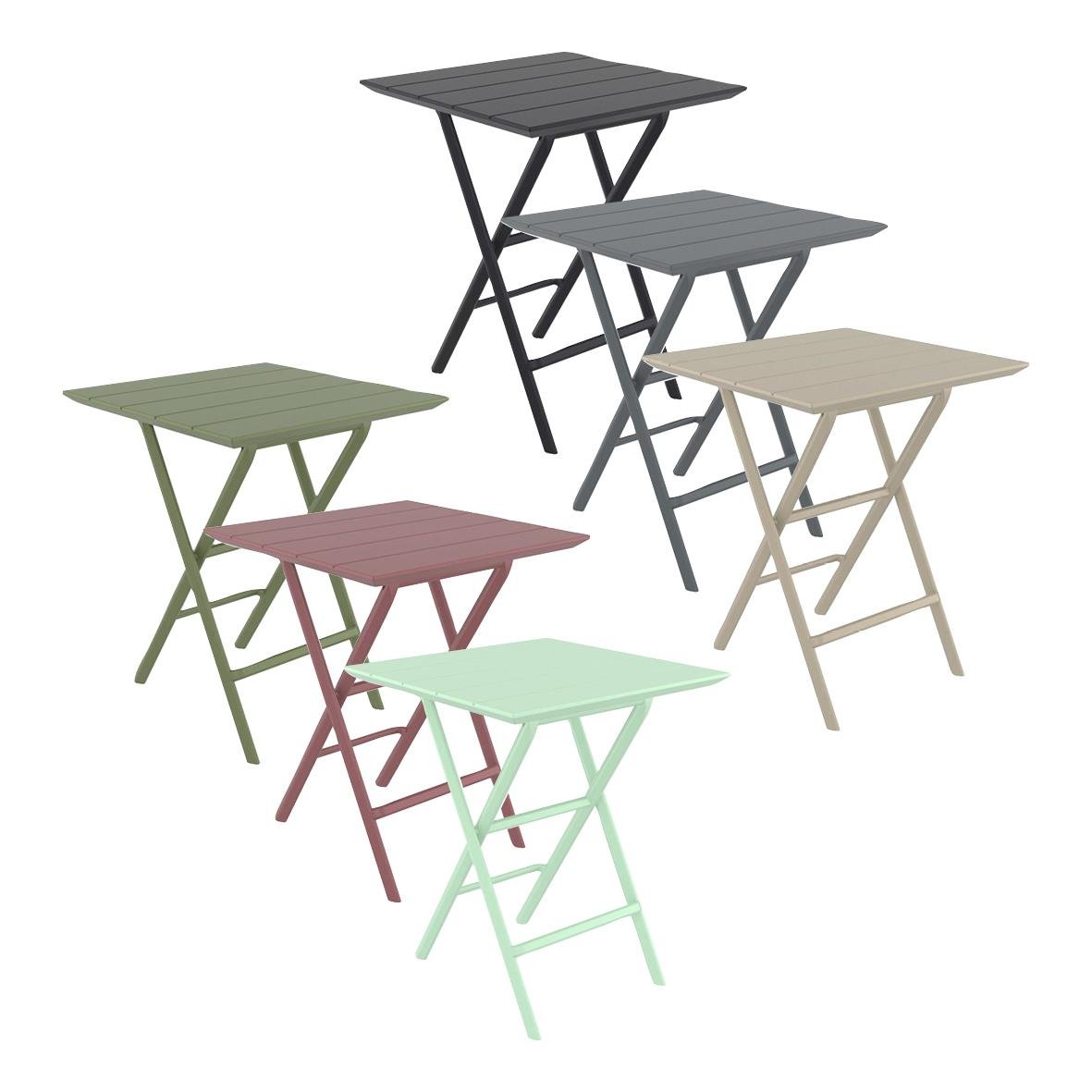 Fällbart bord Helen i olika färger, 60x60x74cm, hopfällbart för enkel förvaring