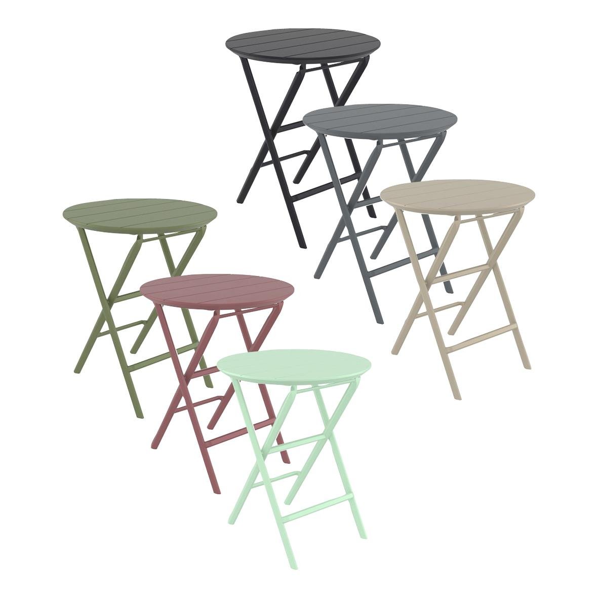 Fällbart bord Helen med Ø60cm och höjd 74cm i olika färger