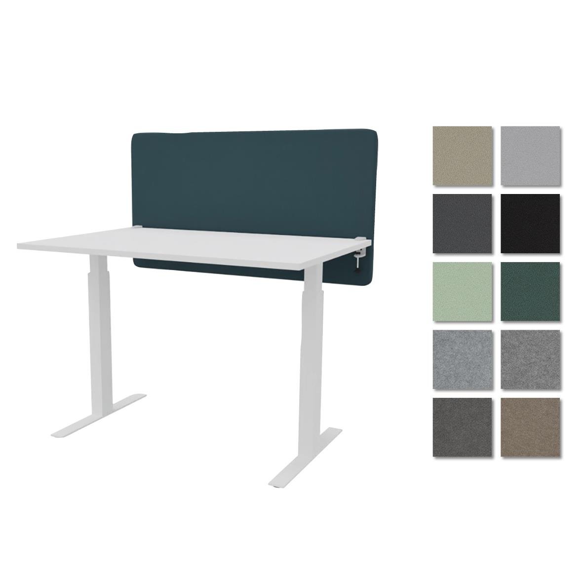 Bordsskärm ScreenIT A30 B1200xH650xD40mm med olika färgalternativ