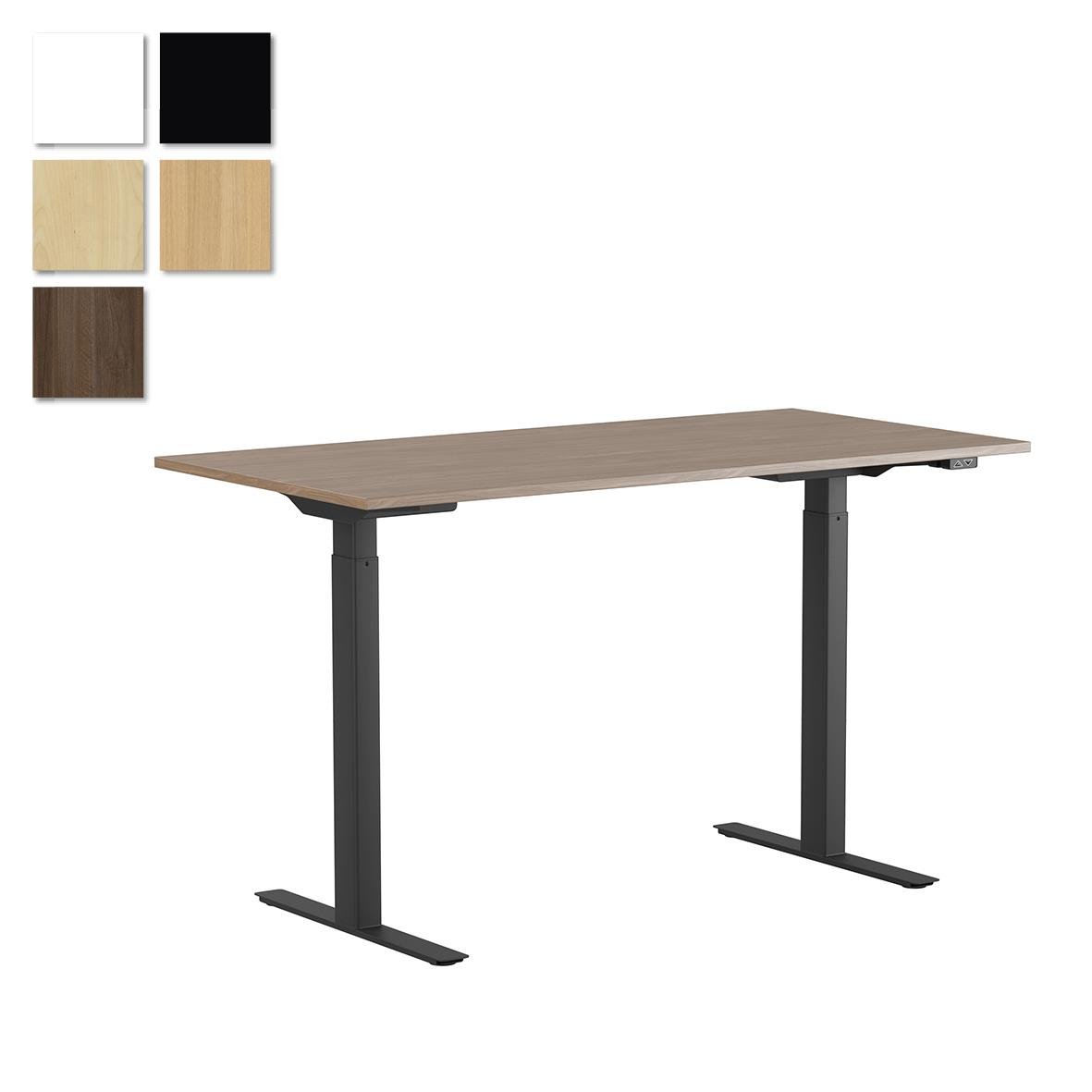 Höj- och sänkbart skrivbord Lotus med två motorer, 1400x800mm, i olika färger