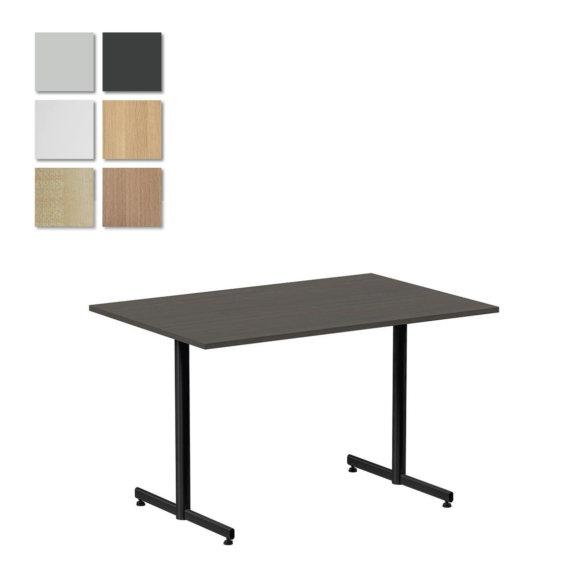 Cafébord Lanab T-stativ mörk ask/svart 1200x800mm