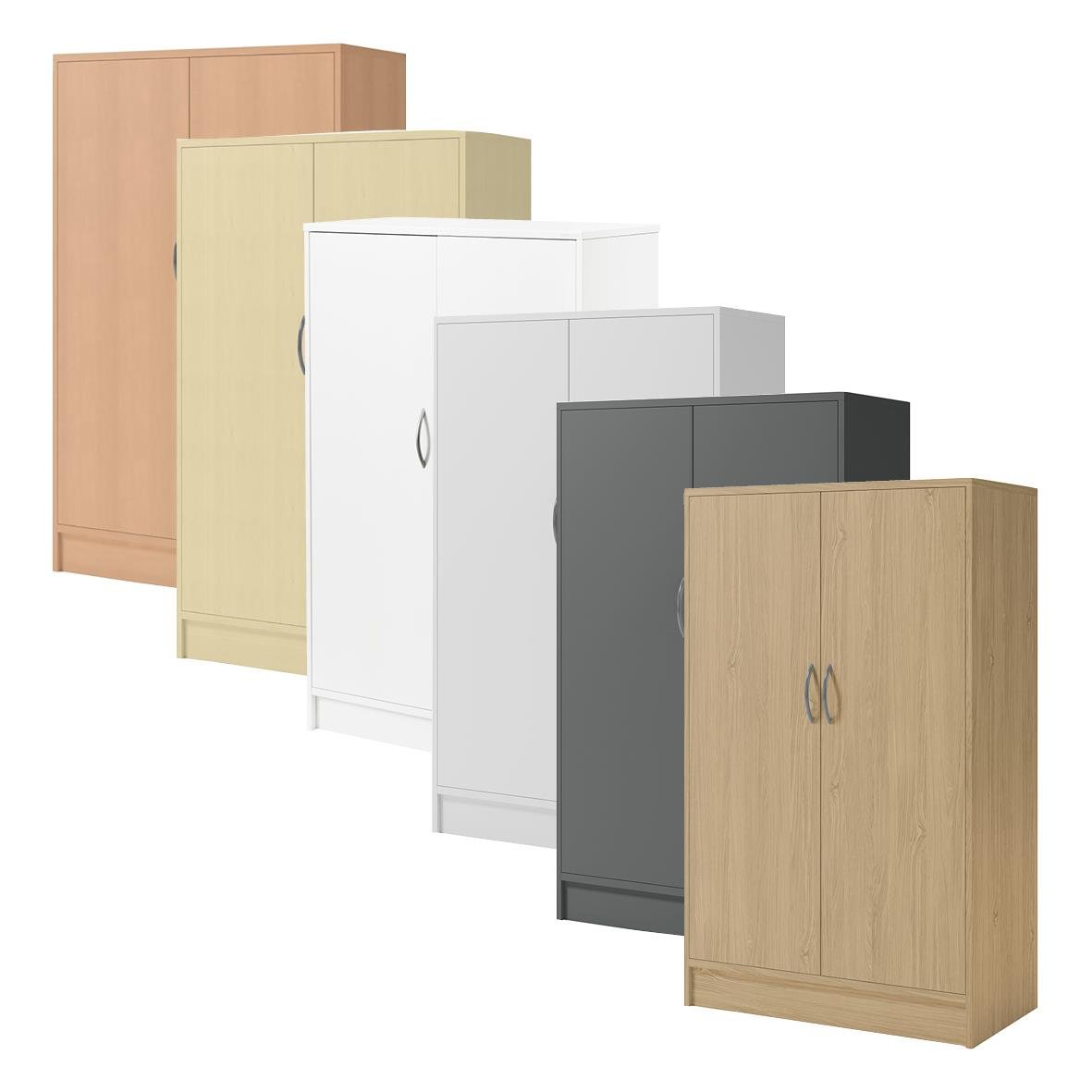 Förvaringsskåp i olika färger och storlekar, slagdörrar, mått 805x1325x415mm