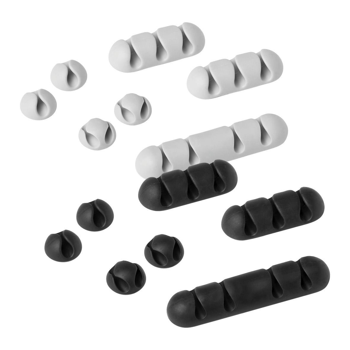 Självhäftande kabelklämma Durable Cavoline Clip mix grå 70620267