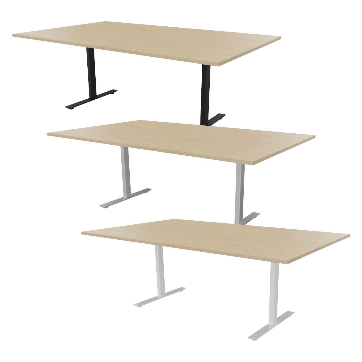 Konferensbord Madrid Ljus Ek 2000x800 i tre olika färger