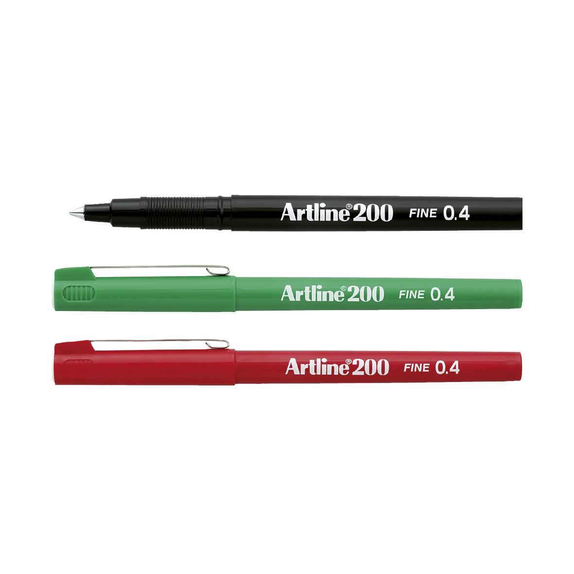 Fiberpenna Artline 200 svart 0,4mm 13100001_2