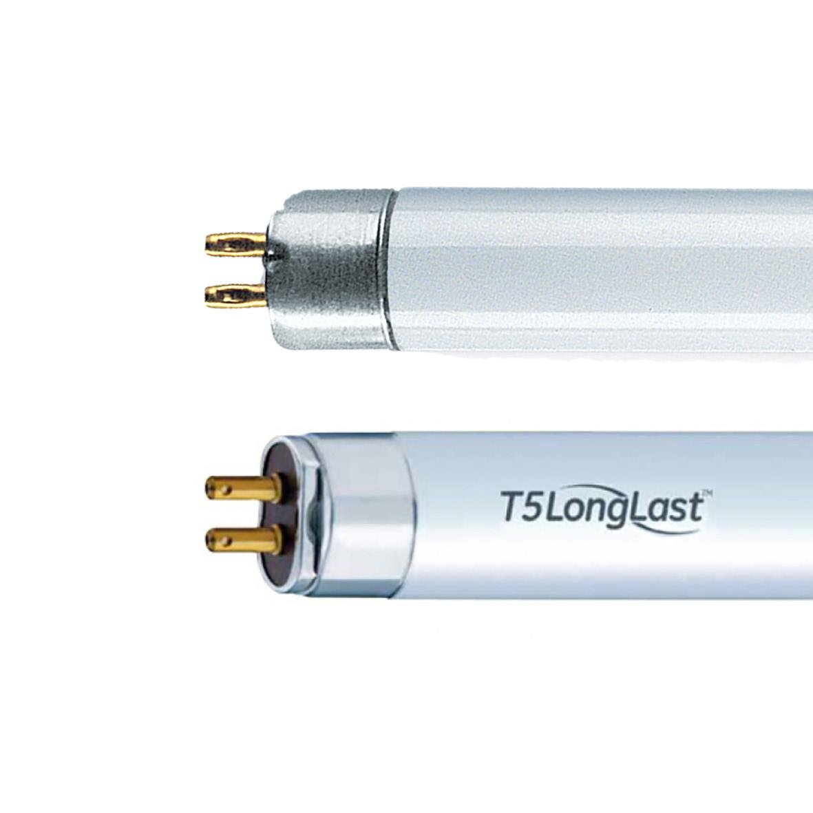 Lysrör GE G5 T5 35W 1449mm med två lysrör, silver och vit färg