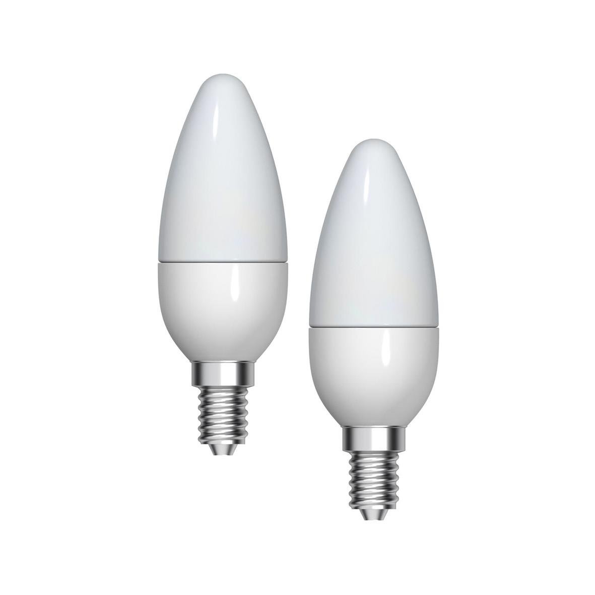 LED-lampa GE E14 4W(25W) Opalvit Kron dimbar 72100070_2