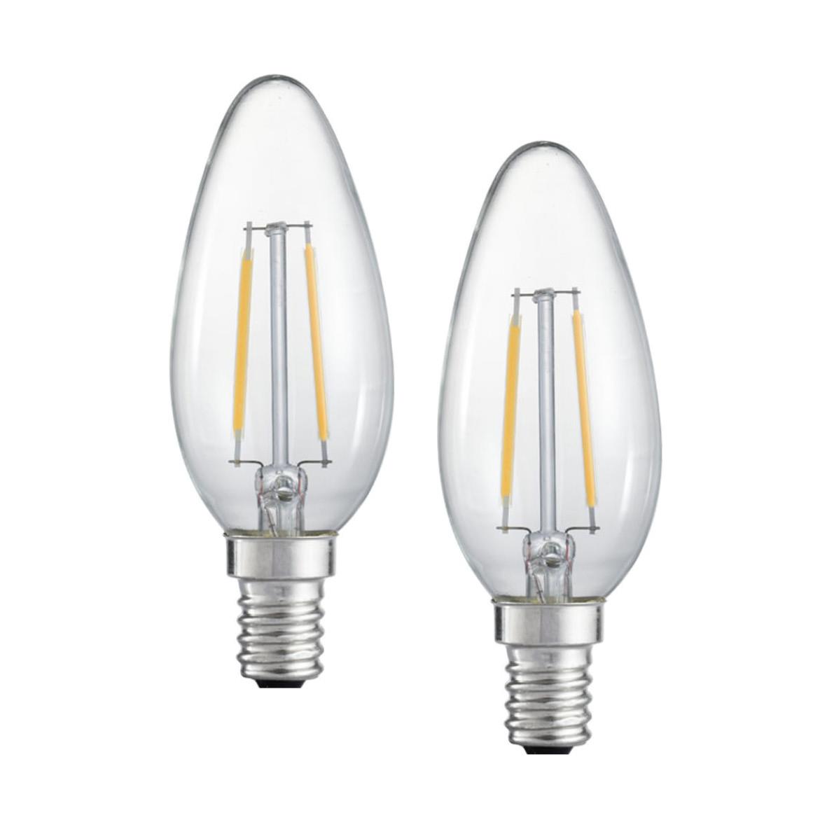 LED-lampa GE E14 2W(25W) Klar filament Kron ej dimbar 72100056_2