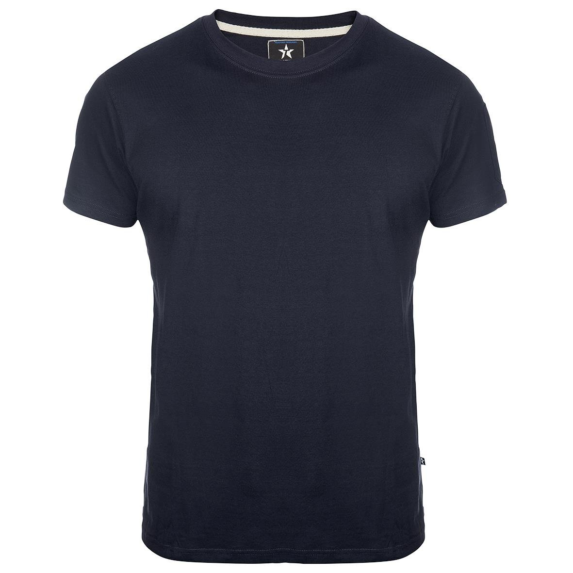 Marinblå T-shirt Texstar TS13 med kort ärm