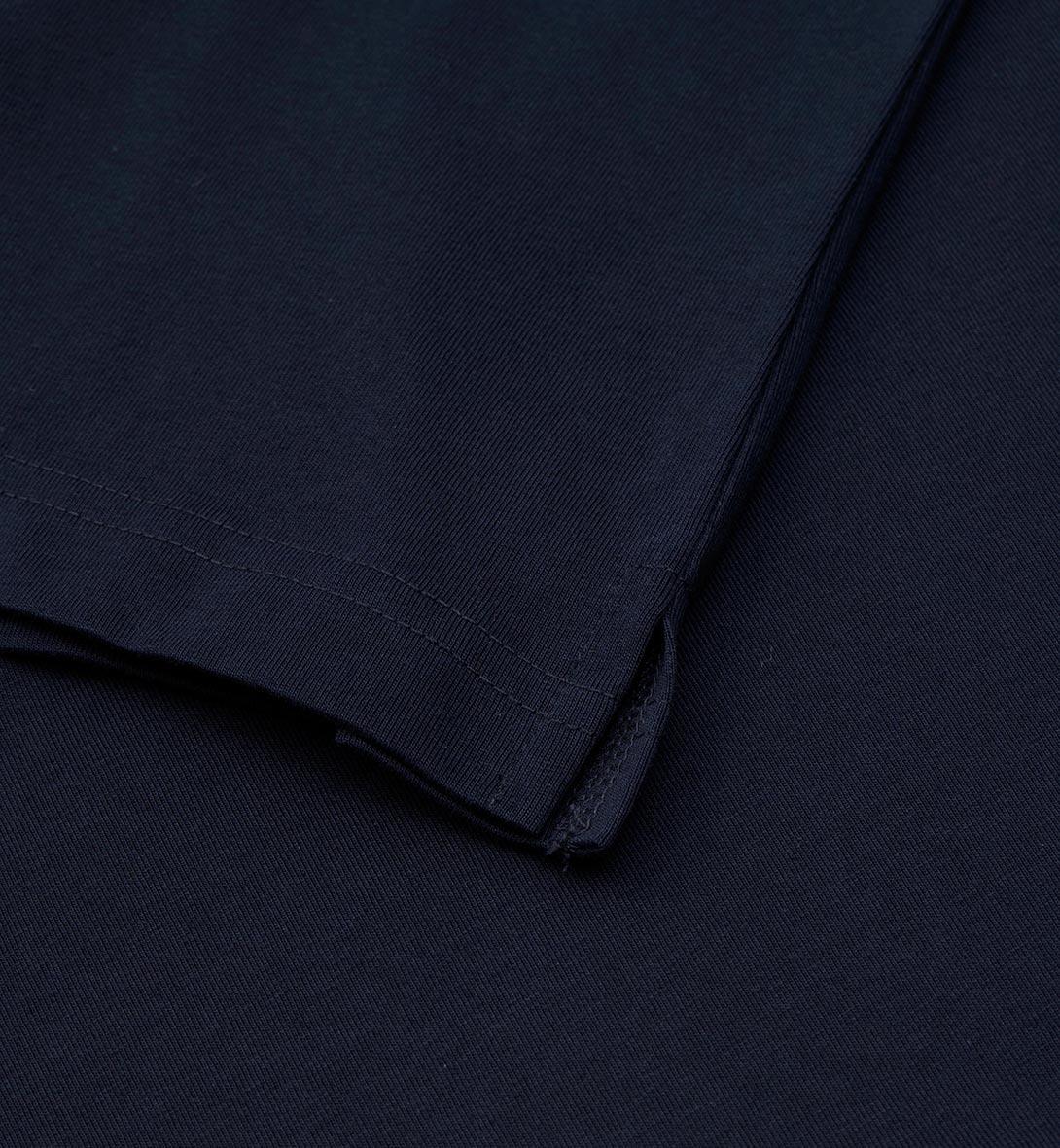 Marinblå T-Shirt för dam med 3/4 ärm i mjukt tyg