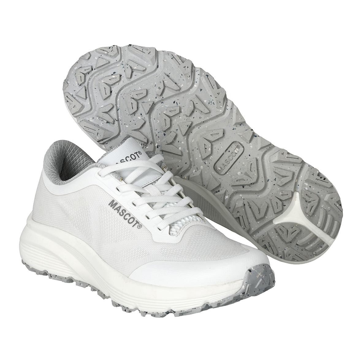 Vit arbetsko Mascot F2000-906 med gummisula och snörning