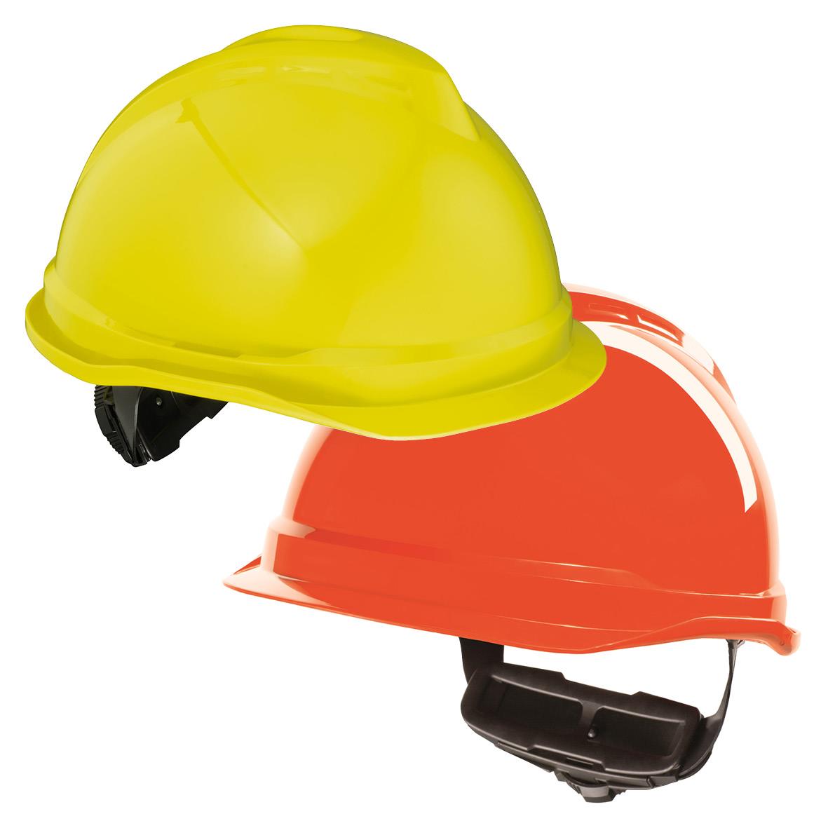 Skyddshjälm MSA V-Gard 520 Rattjust 52-64 Hi-Vis