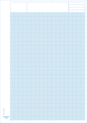 Millimeterpapper 50 Blad Blå A4 10100001