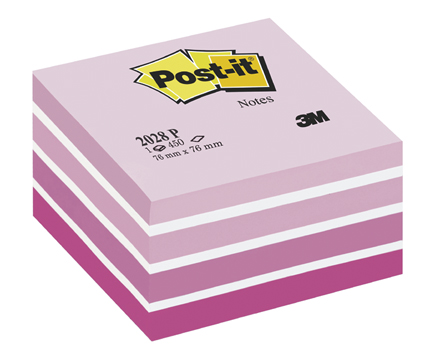 Notiskub Post-it Fresh pink 76x76mm 10110010
