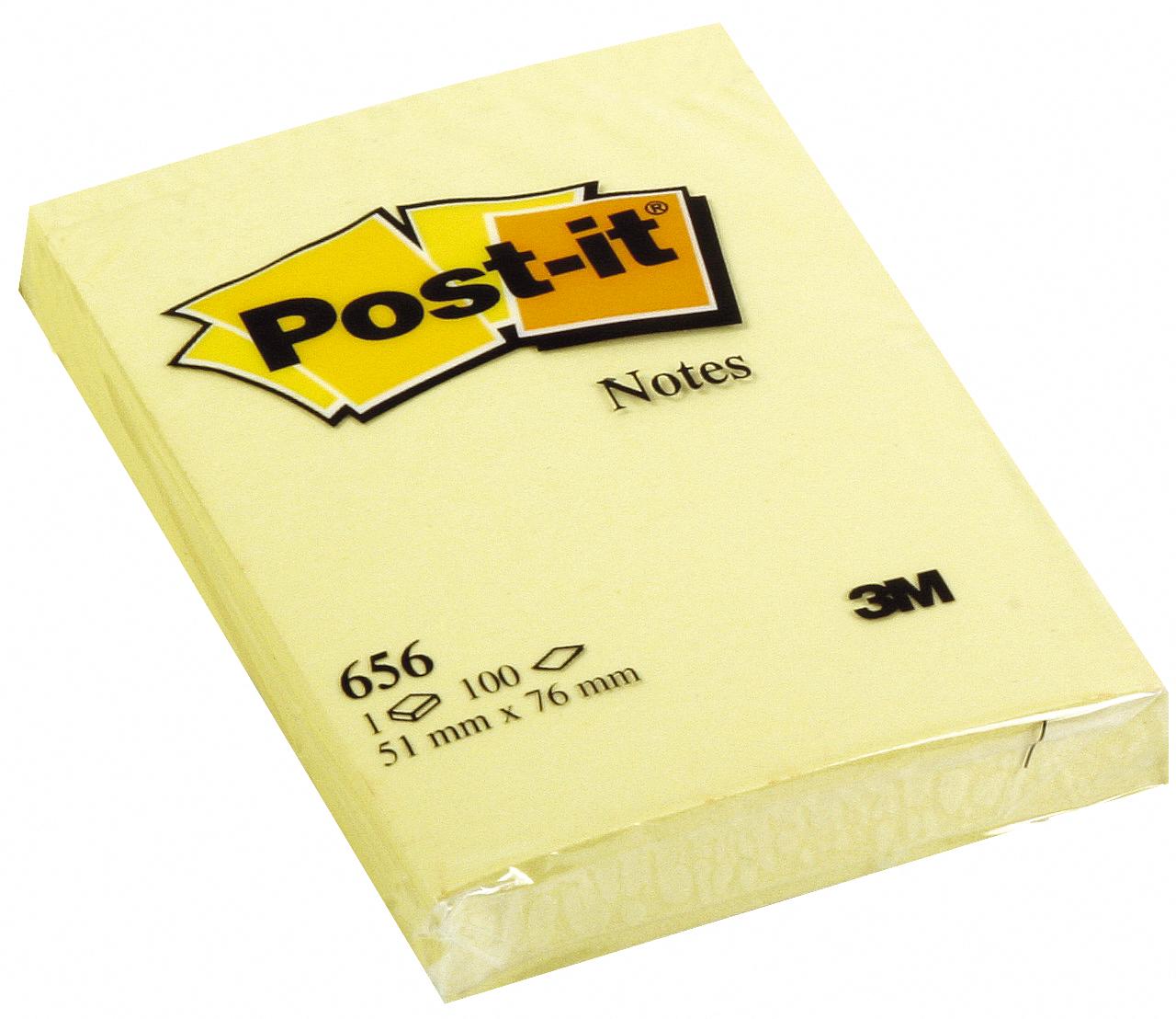 Notisar Post-it 656 gul 51x76mm 10110114_1