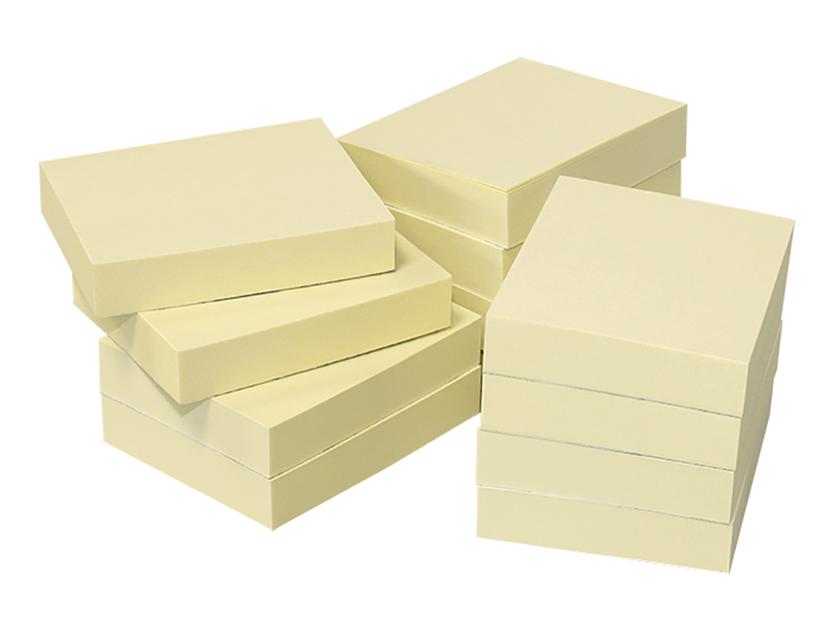 Notisblock AllOffice gul 50x40mm 10110231