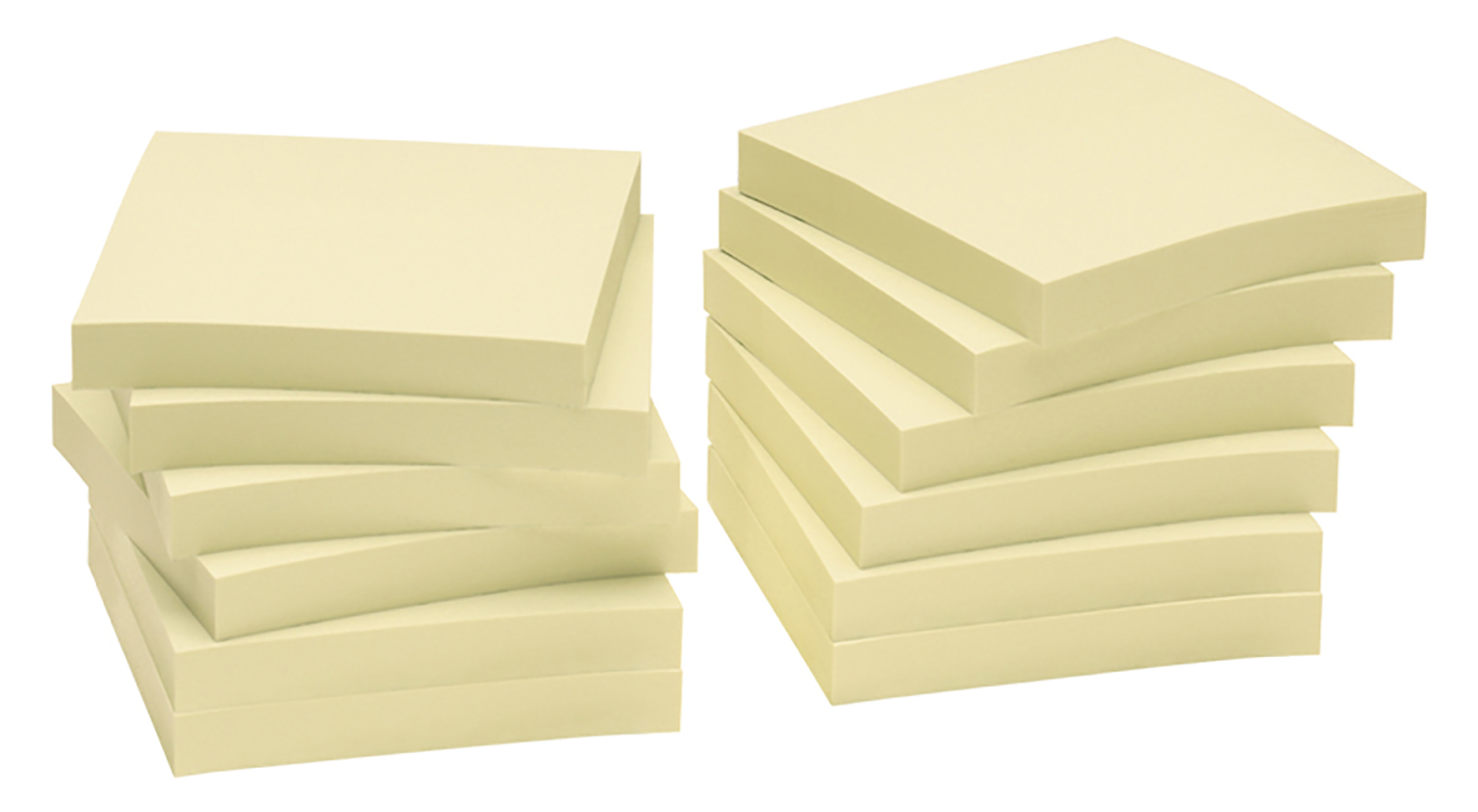 Notisblock AllOffice gul 75x75mm 10110232