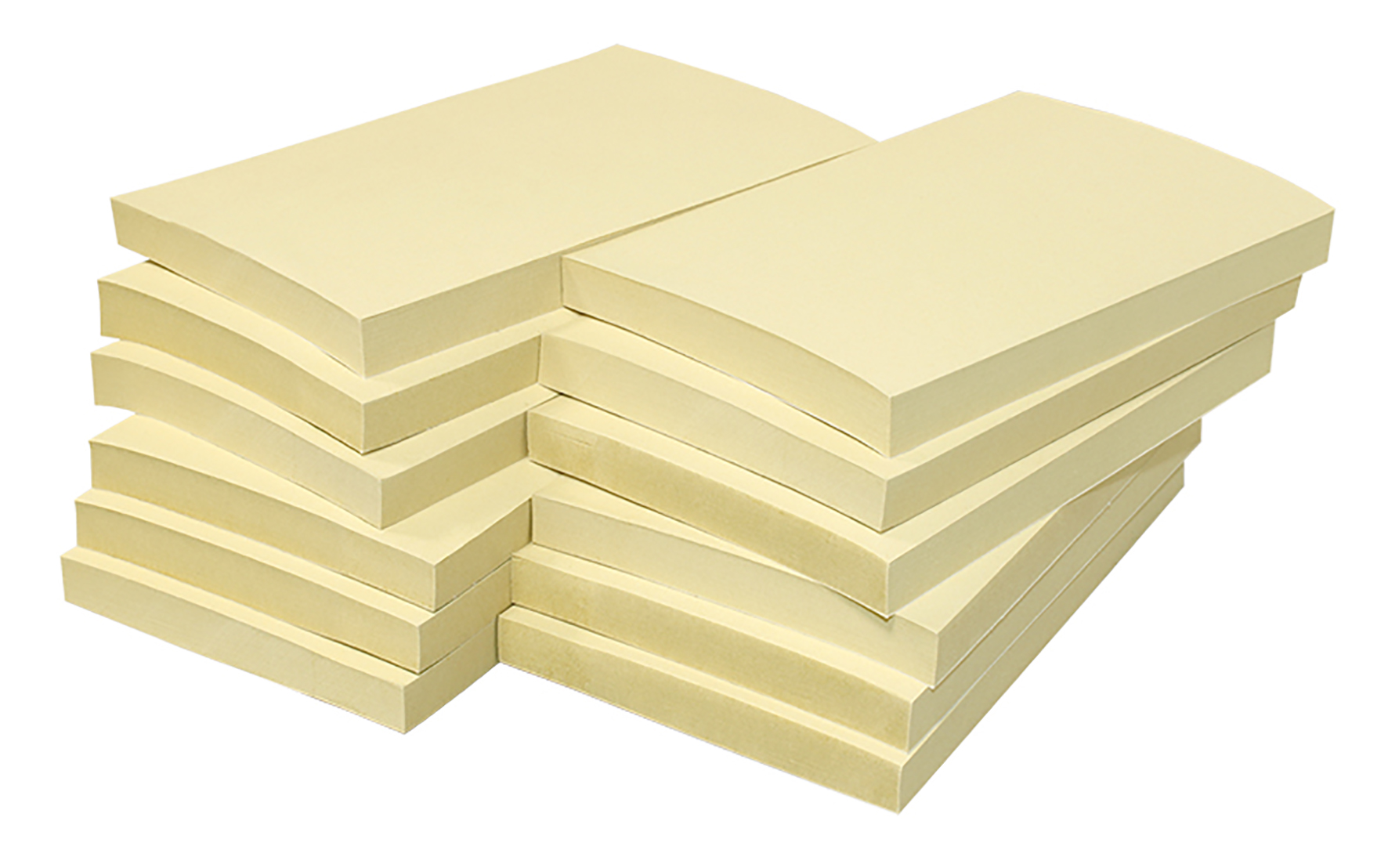 Notisblock AllOffice gul 125x75mm 10110233