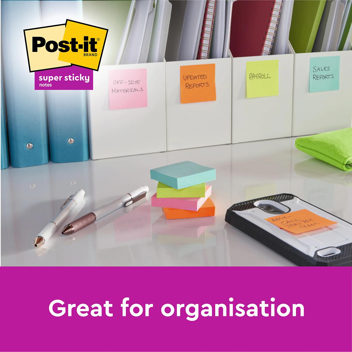 Notisar Post-it Super Sticky Miami 47,6x47,6mm 10110299_5